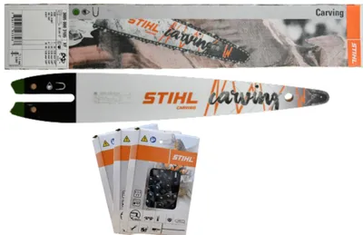 Produktbild von Stihl Carving Schiene 1,3 1/4" 30cm / 12" - 64  30050003205+3 Stück Stihl 36610000064 Sägekette 13RMS