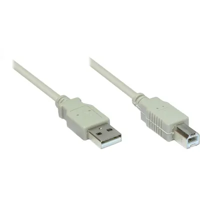 Zdjęcie produktu dla Alcasa 2510-2OF, 1,8 m, USB A, USB B, USB 2.0, Męska/Męska, Szary