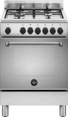 Zdjęcie produktu dla Bertazzoni La Germania Americana AMN664EXV/24 Kuchenka wolnostojąca Elektryczna płyta gazowa Stal nierdzewna A