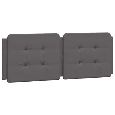Image de Coussin de tête de lit Zadar gris 140 cm similicuir