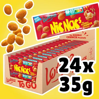 Produktbild von Lorenz Nic Nac’s – 24×35 g – Knusprige Erdnuss-Snacks