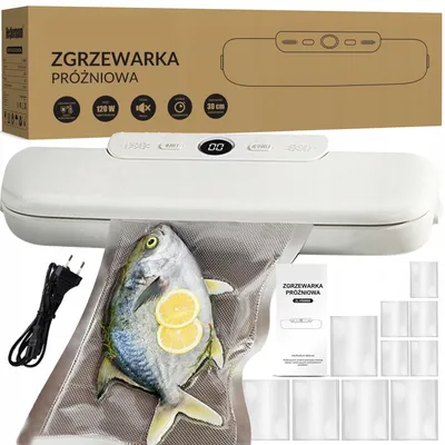 Zdjęcie produktu dla Zamykarka próżniowa do żywności 120 W + folia próżniowa