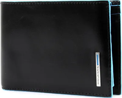 Produktbild von Piquadro PU1392B2R/N Geldbörse, Kartenetui/Reisedokumentenhülle Schwarz, Blau Leder, Polyester
