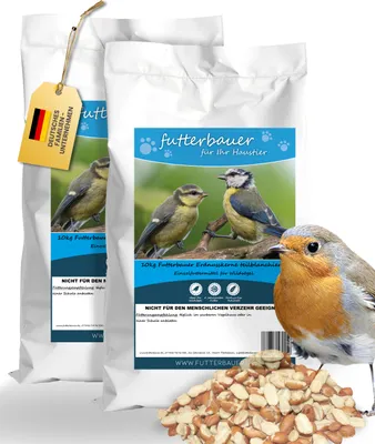 Produktbild von 2x 10kg Futterbauer Erdnusskerne teilblanchiert