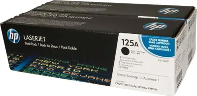 Produktbild von HP Toner CB 540 AD Doppelpack schwarz No. 125 A