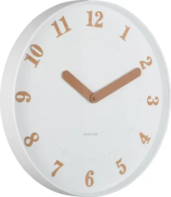 Produktbild von Karlsson - Amena Wanduhr - Weiß - Ø40cm