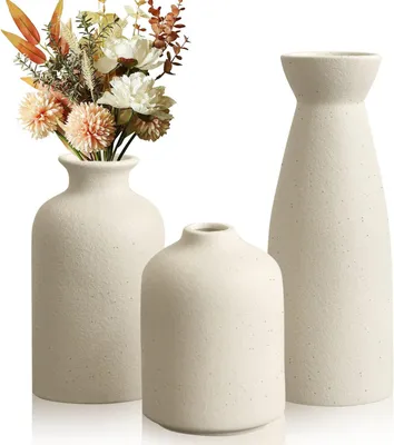 Produktbild von Keramikvase beige, 30 cm, für Wohnzimmer und Küche