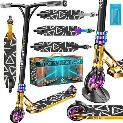 Produktbild von KESSER® Stunt Scooter GT-Limit 360° Lenkung Funscooter Stuntscooter mit Ständer ABEC 9 Kugellagern, 110 mm PolyurethanRäder , Kickscooter Tretroller Cityroller Trick Roller für Kinder Erwachsene