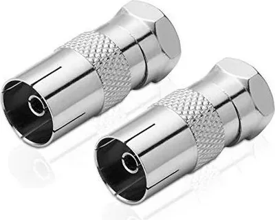 Produktbild von Adapter F-Stecker / IEC-Koax-Buchse (2 Stück)