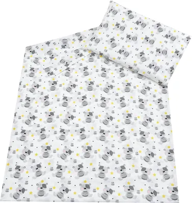Produktbild von Baby-Delux Babybettwäsche Kinderbettwäsche 2 Tlg. 100 x 135cm Bettwäsche Cute Teddy Gelb