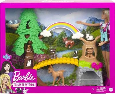 Produktbild von Mattel GTN60 - Barbie - You can be anything - Waldtier-Forscherin, Spielset