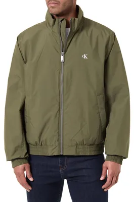Produktbild von Calvin Klein Herren Übergangsjacke Padded Harrington mit Stehkragen, Grün (Fatig