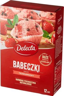 Produktbild von DELECTA Erdbeer-Schokoladen-Muffins 280g