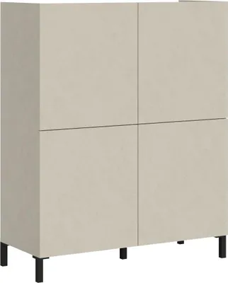 Obrázek produktu pro ITAMOBY - vysoká komoda 4 dveře 90x35x110 cm Solaria cashmere