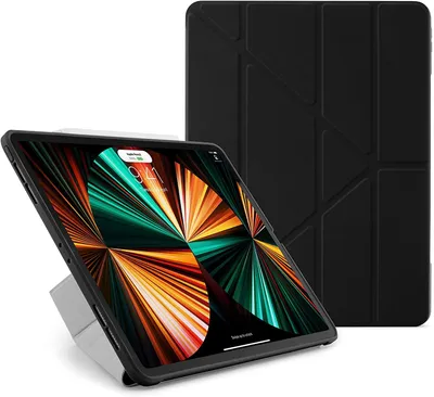 Image de Housse de protection Pipetto Original Origami No1 pour iPad Pro 12.9 (2022/2021/2020/2018), Noir