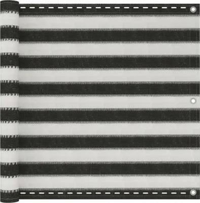 Produktbild von Balkonsichtschutz HDPE 90x400 cm anthrazit und weiß