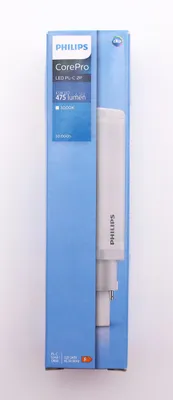 A product box for a Philips CorePro LED lamp.