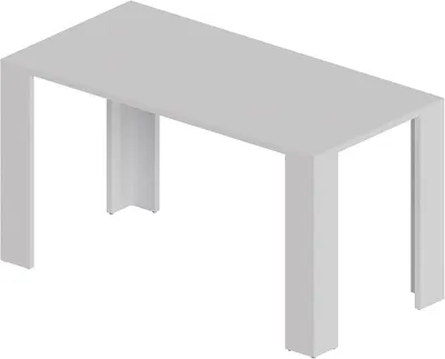 Imagen del producto de Mesa de centro, mesa de comedor, mesa de cocina, escritorio con tablero de 2,5 cm de grosor, color blanco, 120 x 80 x 75 cm