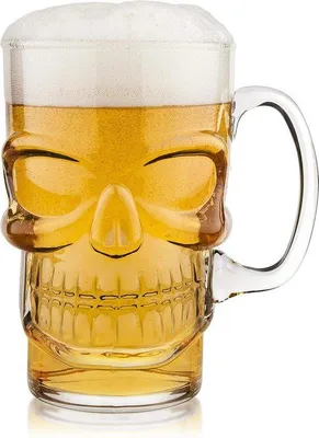 Zdjęcie produktu dla Szklanka z motywem gotyckiej czaszki na imprezę halloweenową
