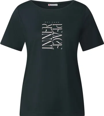Produktbild von Street One T-Shirt 'T-Shirt mit Wording Print', A323577, pine grove green, Gr. 42