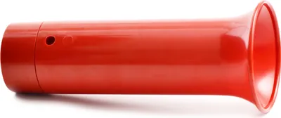 Produktbild von Mundnebelhorn rot 105 dB aus widerstandfähigem Kunststoff, extra laut
