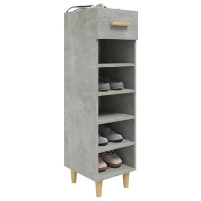 Produktbild von vidaXL Schuhschrank Betongrau 30x35x105 cm Holzwerkstoff