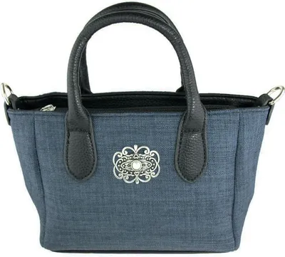 Produktbild von Handtasche "Katrina" mit Metallapplikation | Dunkelblau
