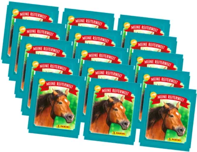 Produktbild von Panini Pferde Mon Club D'E'Quitation Sticker - Meine Reiterwelt (2024) - 15 Tüten Sammelsticker