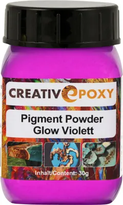 Produktbild von 30g Creativepoxy Pigment Powder Glow Violett