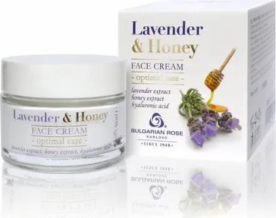 Produktbild von Bulgarian Rose Day Cream Lavendel und Honig, 50 ml