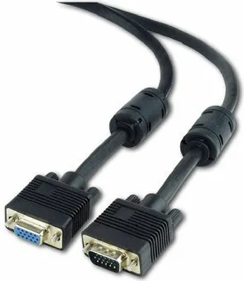 Produktbild von gembird VGA-Verlängerung HD15M/HD15F Kabel, 1,8 m, schw.