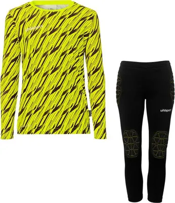 Produktbild von Uhlsport Progressive Torwart Set Junior - fluo gelb/schwarz, Größe:128