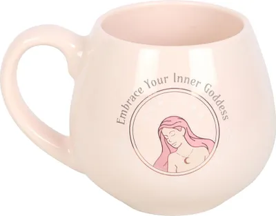 Image de Something Different - Tasse à café "Embrace Your Inner Goddess", arrondie SD6864 (Taille unique) (Rose pastel)