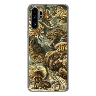 Produktbild von MuchoWow® Handyhülle Schutzhülle Hülle für Huawei P30 Pro Lacertilia - Alte Meister - Kunst Silikon Softcase Handy Hülle - Schutzdeckel