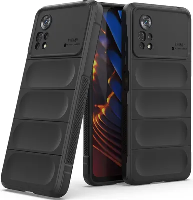 Produktbild von Xiaomi Poco X4 Pro 5G Hülle, Weich TPU Silikon Stossfest Anti-rutsch Schutzhülle für Xiaomi Poco X4 Pro 5G Schwarz