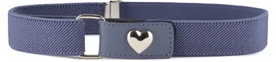 Produktbild von Ladeheid Mädchen Gürtel Elastik-Gürtel 1-6 Jahre 34-65 cm P15G (Jeans/Herz)