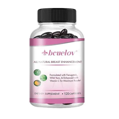 Productafbeelding van Natuurlijke borstvergroting 1585 mg (120 capsules) voedingssupplement, vrouwen, borsten