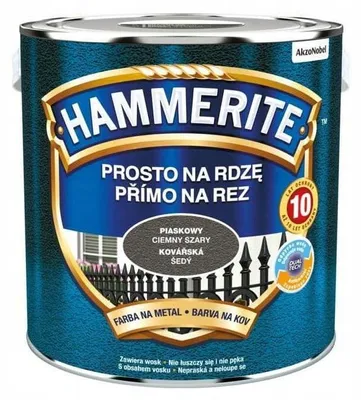 Produktbild von Rostschutz Metallfarbe direkt auf Rost, Sand Dunkelgrau, 2,5 L Lösemittellack