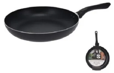 Immagine prodotto di Padella antiaderente in alluminio, diametro 28 cm, colore nero, senza coperchio