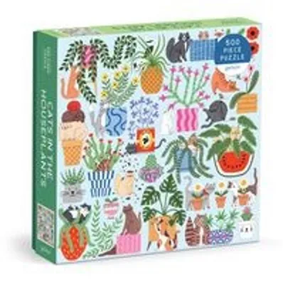 Produktbild von Cats in the Houseplants 500 Piece Puzzle