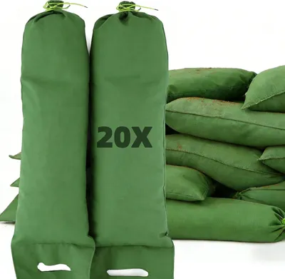 Zdjęcie produktu dla Worki na piasek 25 x 100 cm, 20 sztuk, do ogrodu