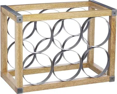 Produktbild von Weinregal Antikstil - Freistehend mit Glashaltern