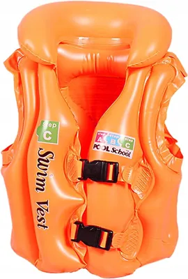 Produktbild von Bestway Aufblasbare Schwimmweste für Kinder mit Kopfschutz, Größe S