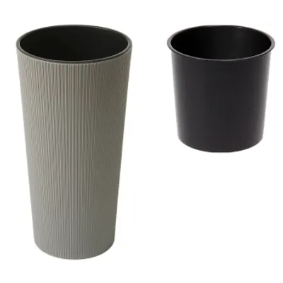 Obrázek produktu pro LAMELA spolka z organiczona odpowiedzi. Obal LILIA ECO wood jumper - šedá Ø 250 mm