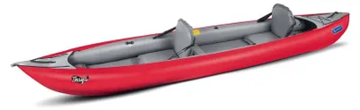 Gumotex Thaya Schlauchkajak aufblasbar 2+1 Personen rot, leicht seitlich