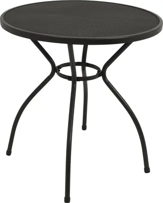 Produktbild von DEGAMO Gartentisch Bistrotisch Balkontisch CLASSIC 70cm rund, Stahl + Streckmetall anthrazit
