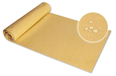 Produktbild von Tischläufer 40x100 cm gelb Leinenoptik beschichtet Lotuseffekt Tischband Mitteldecke
