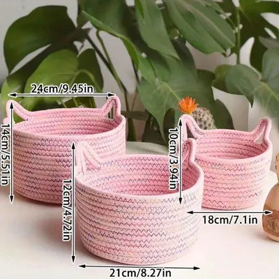 Immagine prodotto di Armadio con 3 sacchi porta-biancheria in cotone, contenitore da ufficio con manici a forma di testa di gatto e contenitore per giocattoli.