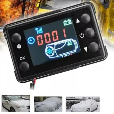 Productafbeelding van LCD-Schakelaar voor Standverwarming - 12/24V Verwarmingscontroller met LCD-Display