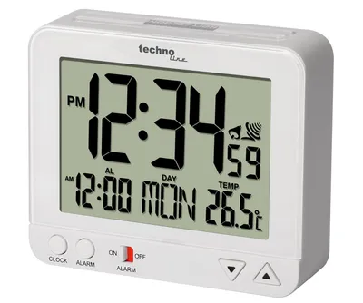 Produktbild von Technoline WT 195, Digitaler Wecker, Weiß, LCD, AA, 96 mm, 80 mm